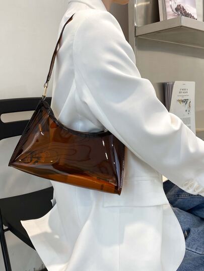 Livesso Sac à bandoulière transparent léger et décontracté pour les adolescentes, les étudiantes universitaires, les novices et les travailleurs de col blanc. Parfait pour le bureau, l'université, le travail, les déplacements, les activités de plein air, les voyages, les sorties, étanche, résistant au sable. Sac transparent pour les sports de plage et les collations de pique-nique. Sac à main clair pour femmes.