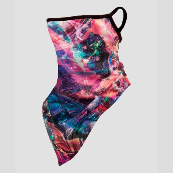 

Watercolor Print Neck Gaiter, Multicolor