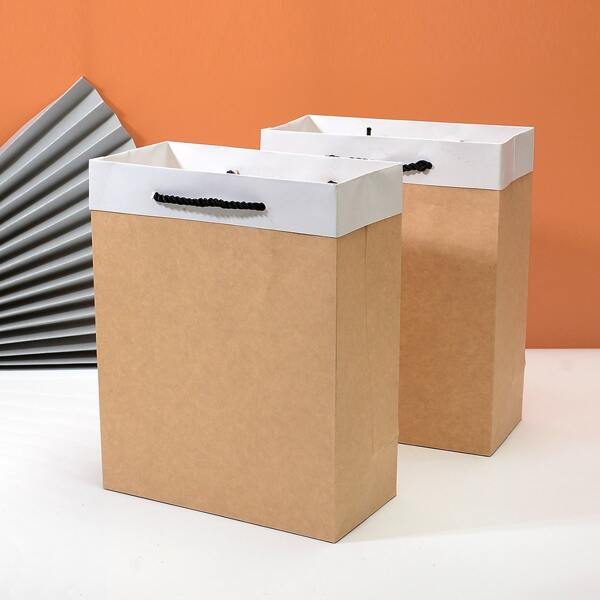 

4pcs Plain Gift Bag, Multicolor