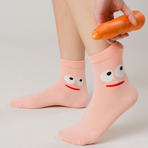 

Cartoon Pattern Socks, Multicolor