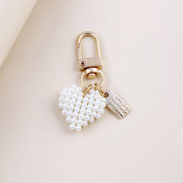 

Heart Charm Keychain, Multicolor
