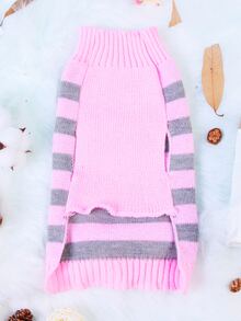 星星圖案寵物毛衣 - 彩色 - 查看 4