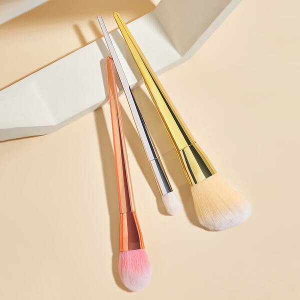 

3pcs Makeup Brush Set, Multicolor