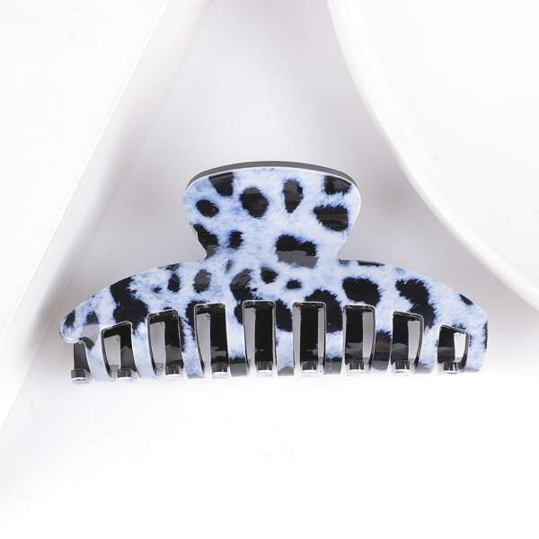 

Leopard Pattern Hair Claw, Multicolor
