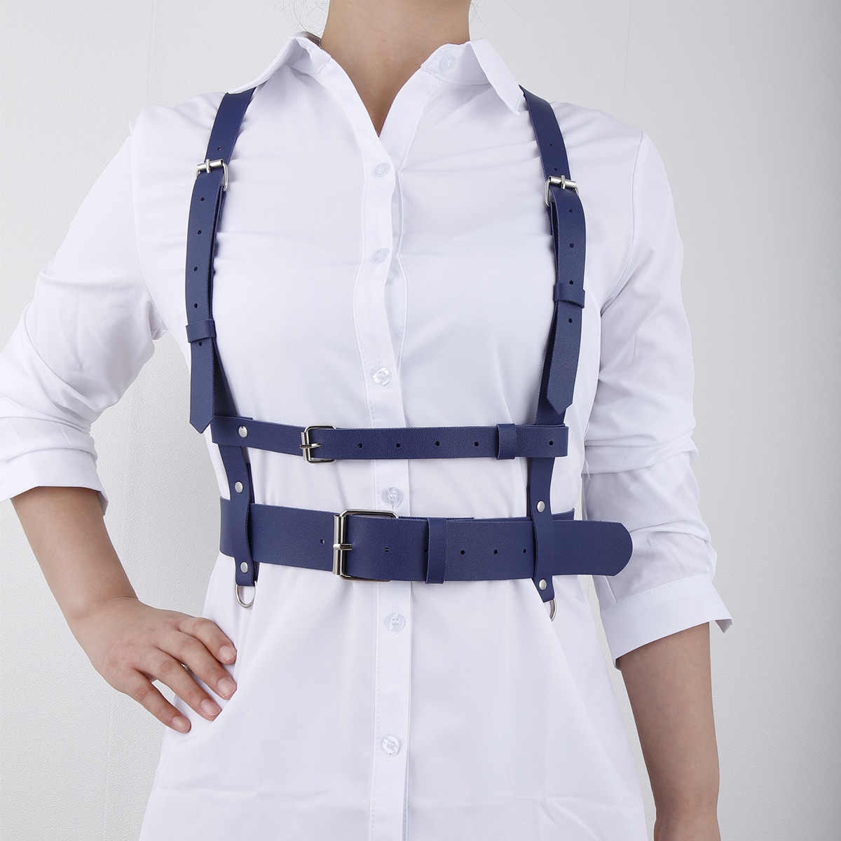 из искусственной кожи Портупея & дыроколом