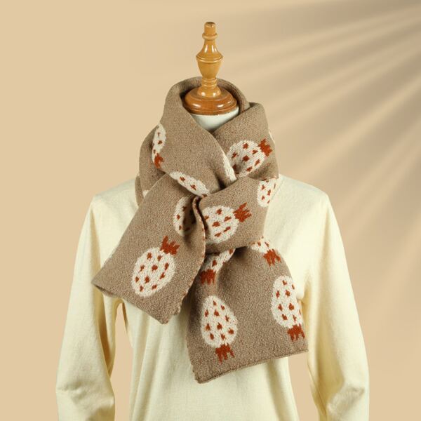 

Strawberry Print Scarf, Multicolor