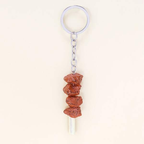 

Meat Skewers Keychain, Orange