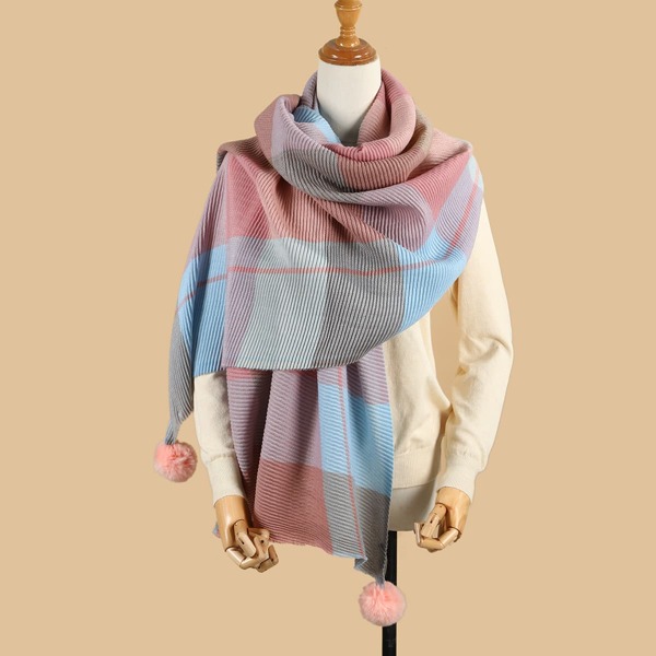 

Plaid Print Scarf, Multicolor