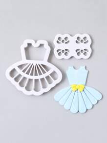 2 cái Khuôn Bánh Quy Hình Váy - trắng - Xem 1