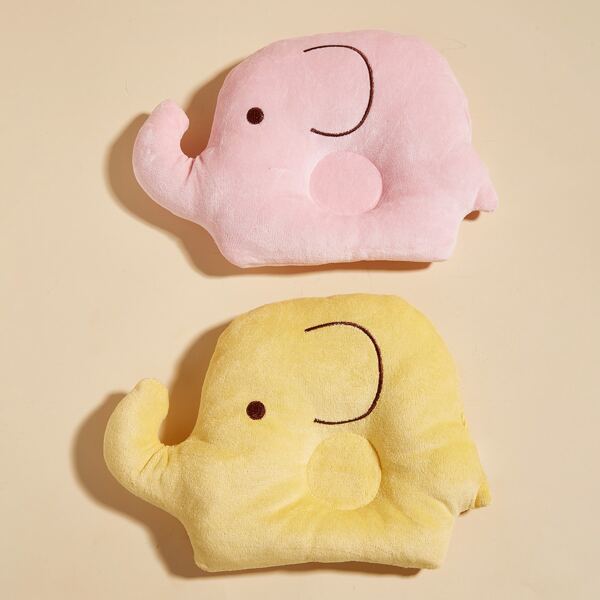 

1pc Elephant Shaped Random Color Pet Pillow, Multicolor