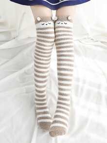 Phim hoạt hình mờ trên tất đầu gối - Nhiều màu - Xem 3