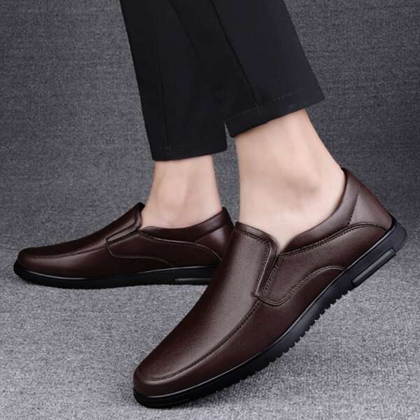 

Men Minimalist Dress Shoes, Brown