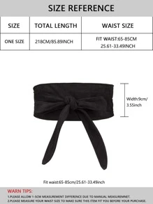 Minimalist Solid Belt - Black - View 6