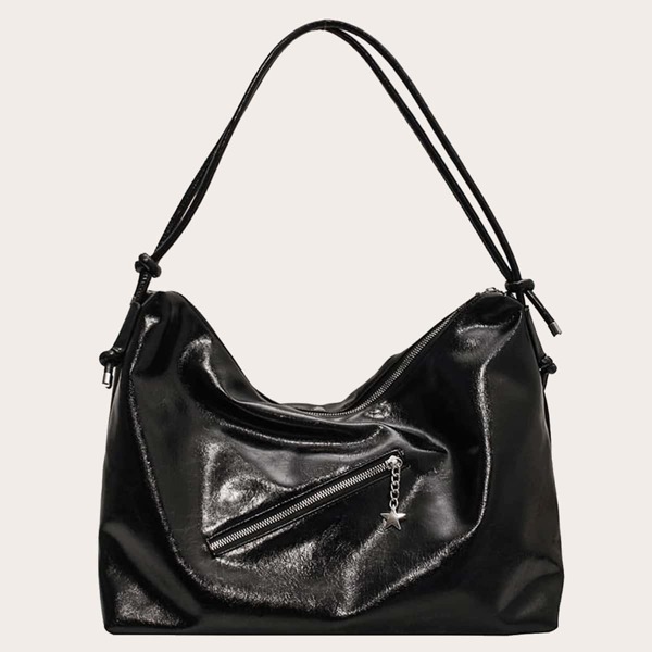 

Large Capacity Shoulder Bag, Black