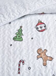 Colcha con estampado de Navidad - Multicolor - Ver 2