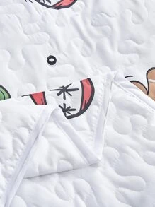 Colcha con estampado de Navidad - Multicolor - Ver 3