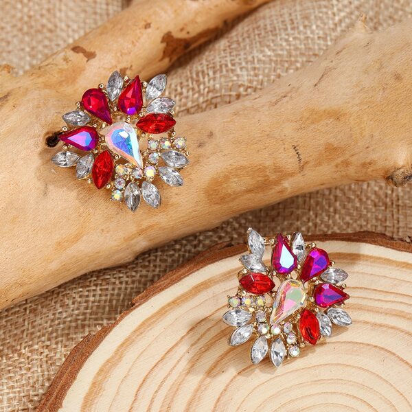 

Rhinestone Decor Drop Earrings, Multicolor