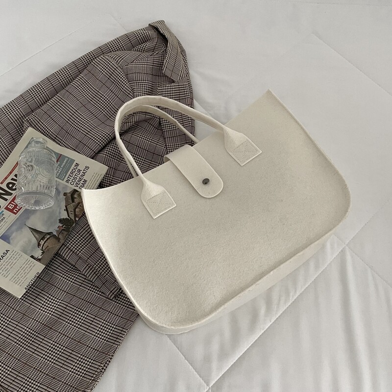

Minimalist Tote Bag, White