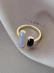 Andkiss 簡約風開口戒指 - 彩色 - 查看 4