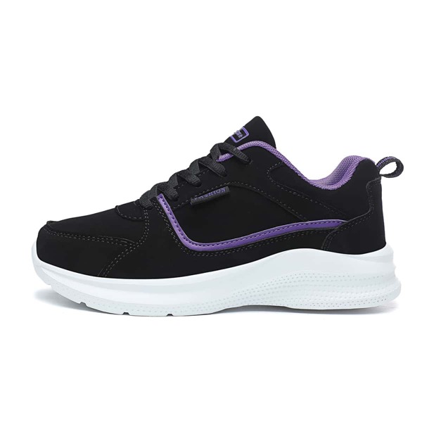 

Minimalist Lace Up Front Sports Shoes, Purple