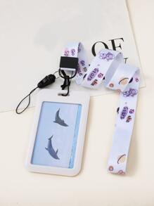 卡通圖形卡片支架，輕巧便攜信用卡ID卡，白領女性禮物，適用於女性節日，周年紀念日和生日禮物，禮品配件，禮品照片卡片支架 - 彩色 - 查看 5