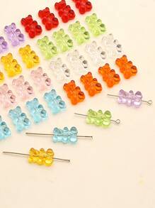 32入組卡通小熊DIY首飾配件 - 彩色 - 查看 4