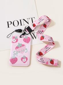 Giá đỡ thẻ hình hoạt hình & trái cây, nhẹ, di động, thẻ tín dụng, thẻ căn cước, nhân viên văn phòng, dành cho nữ, dành cho phụ nữ, ngày lễ, kỷ niệm, quà tặng sinh nhật, phụ kiện, quà tặng, ví màu hồng nóng, quà tặng ngày lễ tình nhân, đồ dùng học tập trở lại trường - Nhiều màu - Xem 2