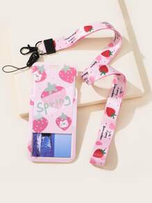 Giá đỡ thẻ hình hoạt hình & trái cây, nhẹ, di động, thẻ tín dụng, thẻ căn cước, nhân viên văn phòng, dành cho nữ, dành cho phụ nữ, ngày lễ, kỷ niệm, quà tặng sinh nhật, phụ kiện, quà tặng, ví màu hồng nóng, quà tặng ngày lễ tình nhân, đồ dùng học tập trở lại trường - Nhiều màu - Xem 5