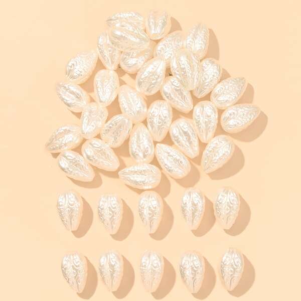 

50pcs Faux Pearl DIY Jewelry Accessory, White