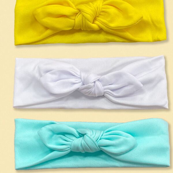 

3pcs Baby Knot Design Headband, Multicolor