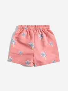 Shorts De Natação Com Estampa De Árvore De Palmeira Para Meninos Adolescentes