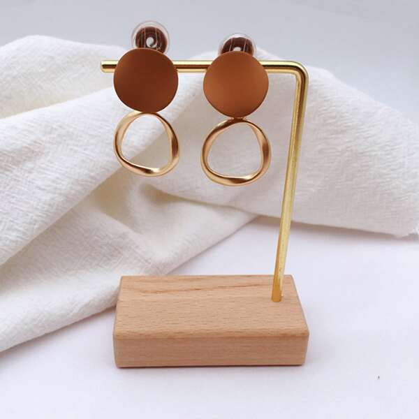 

1pc Simple Jewelry Rack, Gold