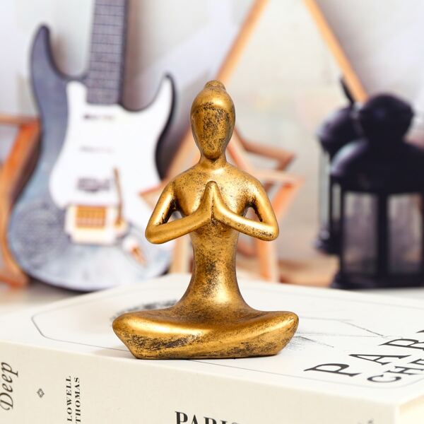 

1pc Figure Design Decoration Craft, Bronze