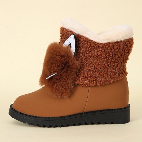 

Cartoon Design Snow Boots, Brown