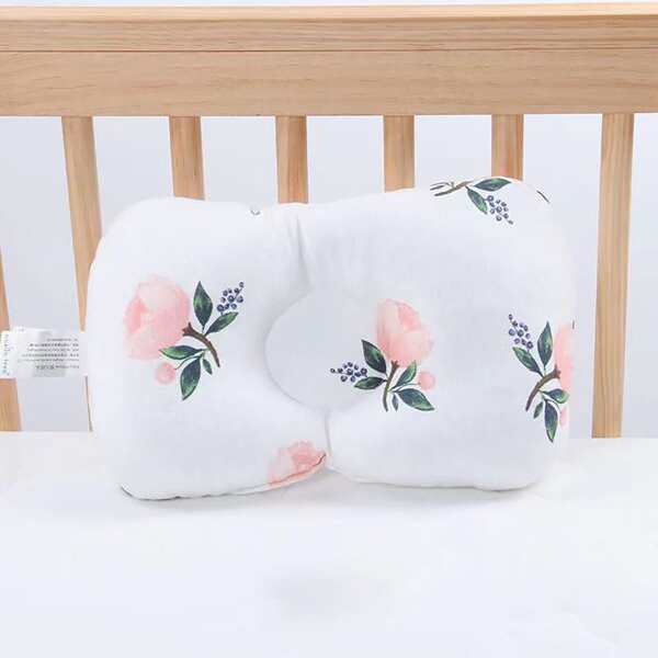 

1pc Flower Print Baby Pillow, Multicolor