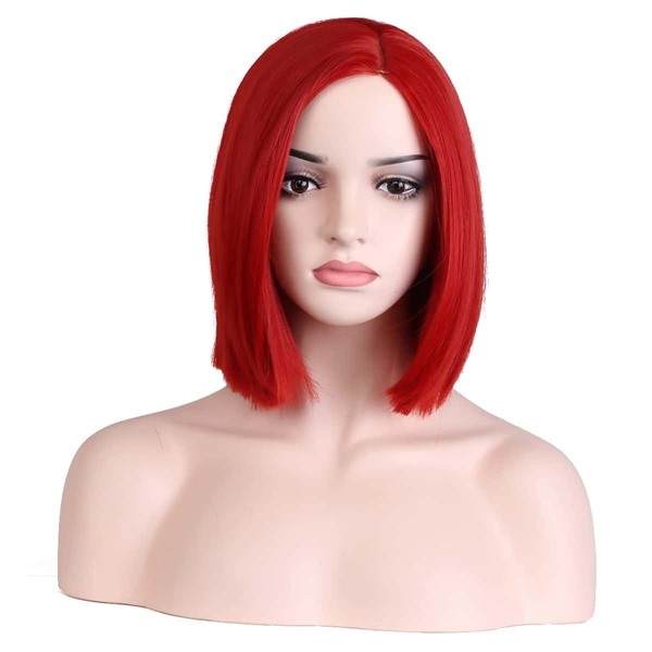 

Short Straight Synthetic Wig, Red