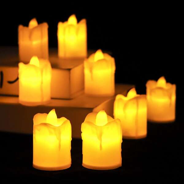 

3pcs Electronic Candle Light, Yellow