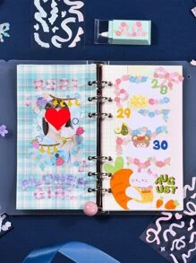 3pcs Ribbon Pattern Random Sticker - Multicolor - View 2