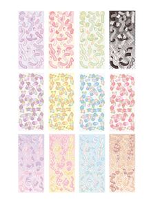 3pcs Ribbon Pattern Random Sticker - Multicolor - View 4