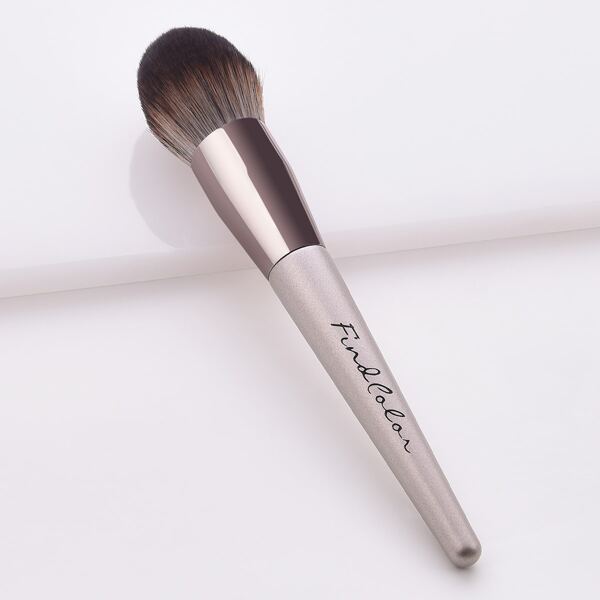 

1pc Fire Shaped Powder Brush, Light grey