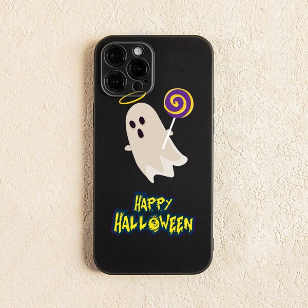 

Halloween Cartoon Graphic Phone Case, Multicolor