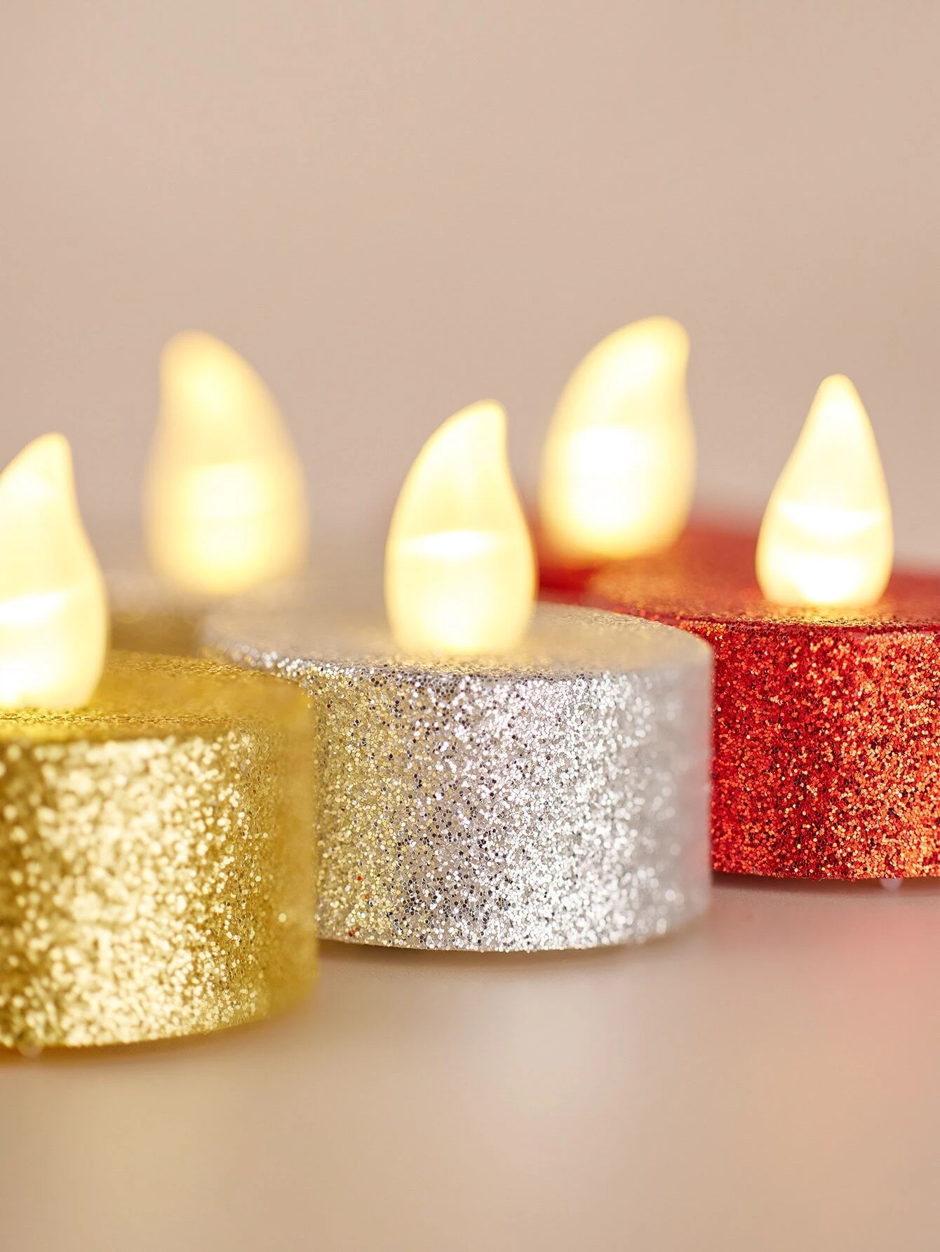 6 pièces Bougie électronique brillante