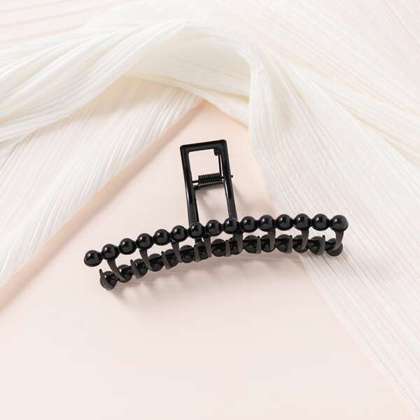 

Bead Decor Hair Claw, Black