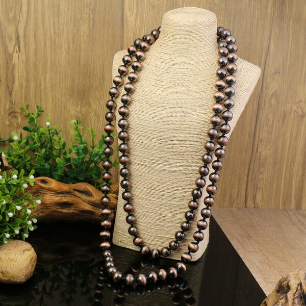 

Round Bead Decor Necklace, Multicolor