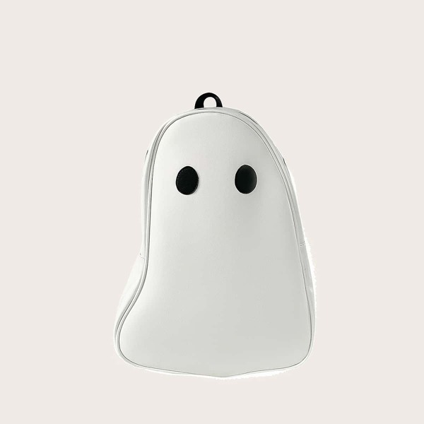 

Cartoon Design Zip Novelty Backpack, White