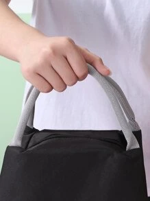 Túi lưu trữ hộp ăn trưa lớn 1pc - màu đen - Xem 8