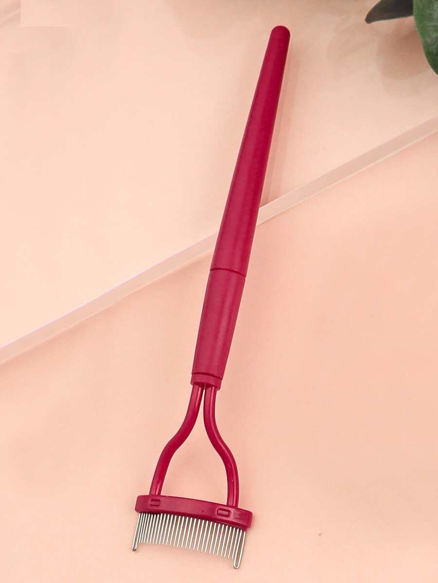 1pc Foldable Eyelash Brush - Hot Pink - View 1