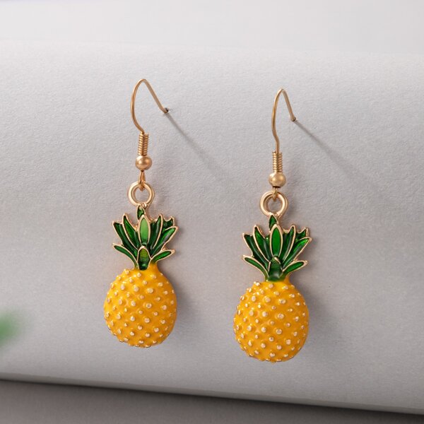 

Pineapple Drop Earrings, Multicolor