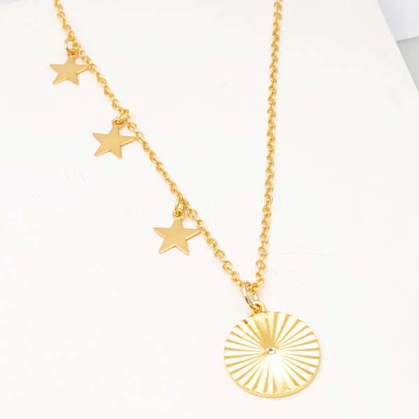 

18K Gold Plated Star Charm Necklace