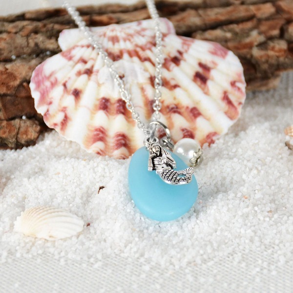 

Faux Pearl Charm Necklace, Multicolor